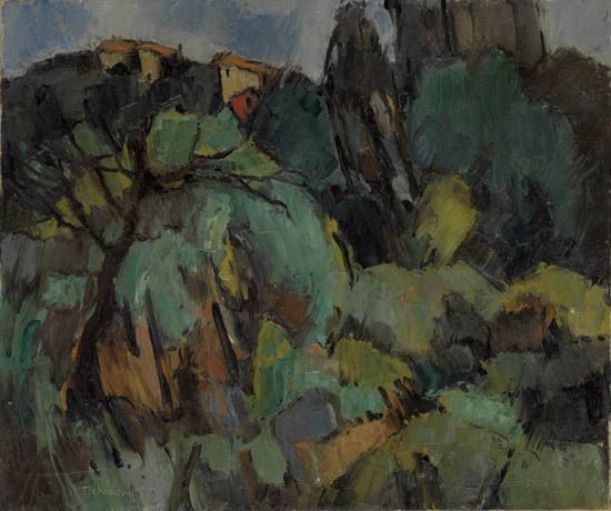 HALE WOODRUFF (1900 - 1980) Landscape Near Grasse.